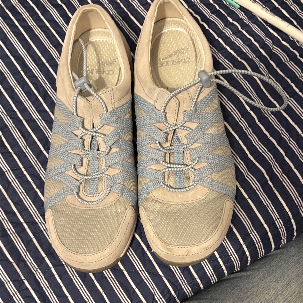 Casual Beige and Gray Women's Sneakers - Dansko